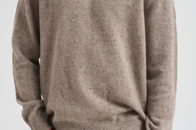 Maglia uomo girocollo tortora MKN1575 ST51 BARBOUR 