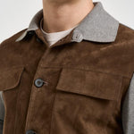 Giubbotto uomo in suede e tessuto MORRIS SUEDE626 THE JACK LEATHERS 