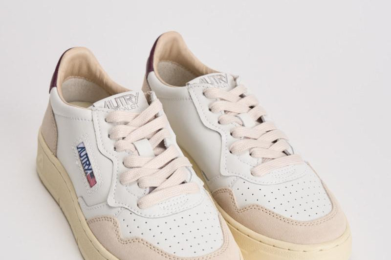 Sneakers donna Medalist panna, beige e bordeaux AULW LS03 AUTRY 