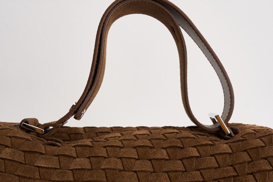 Borsa donna Sveva midi in suede marrone BT2006 COCOA ORCIANI 