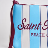 Pochette donna Aline fantasia a righe celesti e bianche ALINE 00605L MC2 SAINT BARTH 