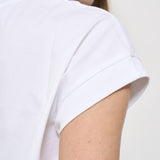 T-shirt donna girocollo bianca F5SW62 A01 LIVIANA CONTI 
