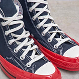 Converse x Comme des Garçons PLAY Chuck 70 High Red Sole K124 BLACK COMME DES GARCON PLAY 