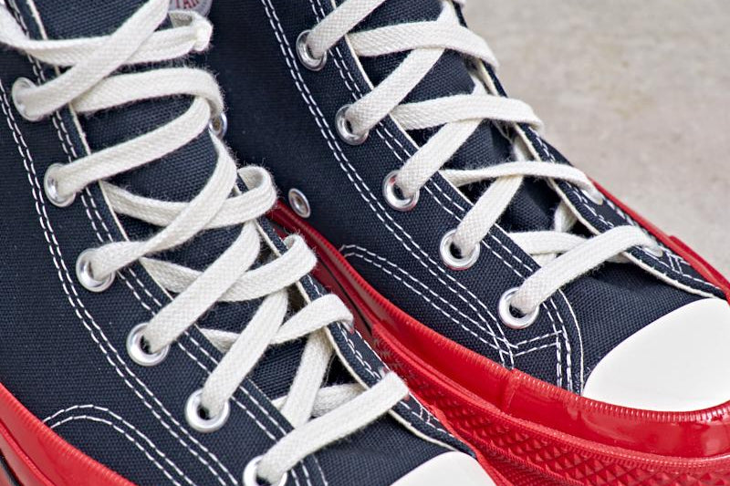 Converse x Comme des Garçons PLAY Chuck 70 High Red Sole K124 BLACK COMME DES GARCON PLAY 
