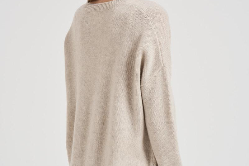 Maglione girocollo donna in cashmere 201726 OYSTER LISA YANG 
