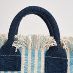 Borsa donna Vanity Mini a righe celeste VANITYMINI 03449L MC2 SAINT BARTH 