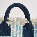 Borsa donna Vanity Mini a righe celeste VANITYMINI 03449L MC2 SAINT BARTH 