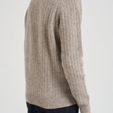 Polo uomo in maglia a righe tortora 420 EN000C940 AT.P.CO 