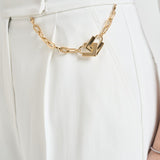 Short donna con catena bianco SH005 360 ELISABETTA FRANCHI 