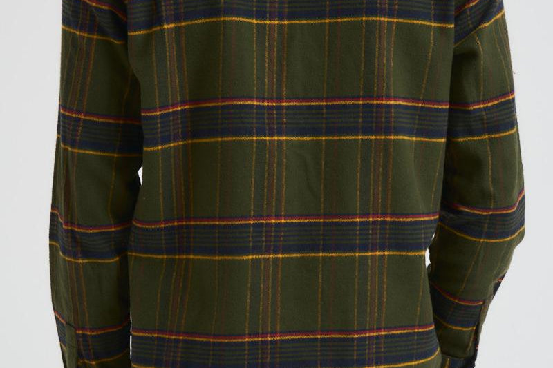 Camicia uomo a quadri verde 1000546 515 LES DEUX 