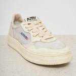 Sneakers donna Super vintage bianca e beige AVLW DA03 AUTRY 