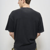 T-shirt uomo girocollo grigia con stampa MLM41135 VINTAGE BLACK003 REPRESENT 
