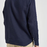 Camicia uomo in lino blu J66TNP UE7 ACCADEMIE TESSILI 