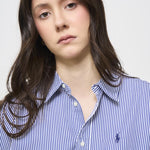 Camicia donna a righe celeste 211891419 001 RALPH LAUREN 