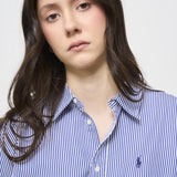 Camicia donna a righe celeste 211891419 001 RALPH LAUREN 