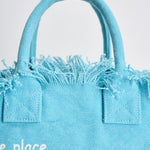 Borsa donna Colette con frange celeste COLETTE 00165L MC2 SAINT BARTH 
