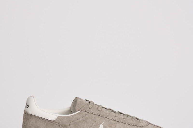 Sneakers uomo in suede grigie 809978008 002 RALPH LAUREN 