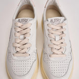 Sneakers Medalist Low donna bianca e rosa. AULW LL16 AUTRY 