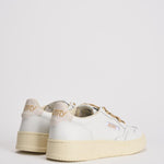 Sneakers donna Medalist Low panna e oro AULW SW01 AUTRY 