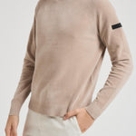Maglia uomo girocollo in ciniglia beige W25132 32 RRD 