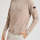 Maglia uomo girocollo in ciniglia beige W25132 32 RRD 