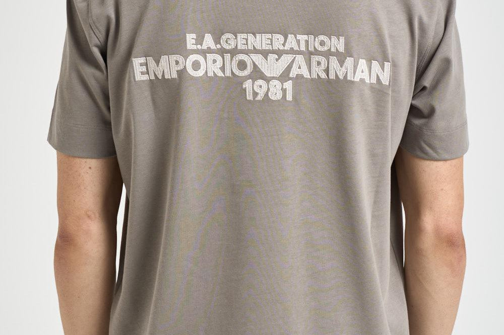 T-shirt uomo girocollo tortora EM005257 AF13715U8049 EMPORIO ARMANI 