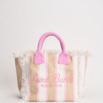 Borsa donna Colette a righe beige e bianca COLETTE 02596L MC2 SAINT BARTH 