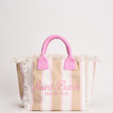 Borsa donna Colette a righe beige e bianca COLETTE 02596L MC2 SAINT BARTH 