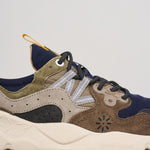 Sneakers uomo Yamano 3 marrone 3B06 GREYBLUE FLOWER MOUNTAIN 