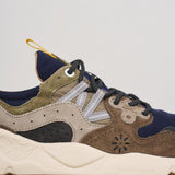 Sneakers uomo Yamano 3 marrone 3B06 GREYBLUE FLOWER MOUNTAIN 