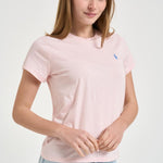 T-shirt donna girocollo rosa 211B14605 014 RALPH LAUREN 