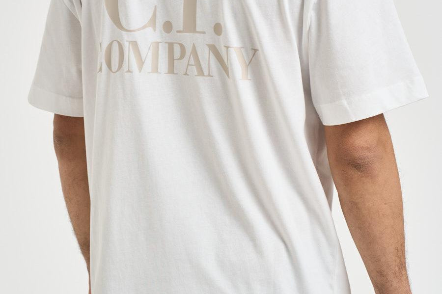 T-shirt uomo girocollo bianca TS086A 103 C.P. COMPANY 