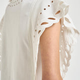 Top donna bianco con ricami TS0298FA D1N08E23EC MARANT ETOILE 