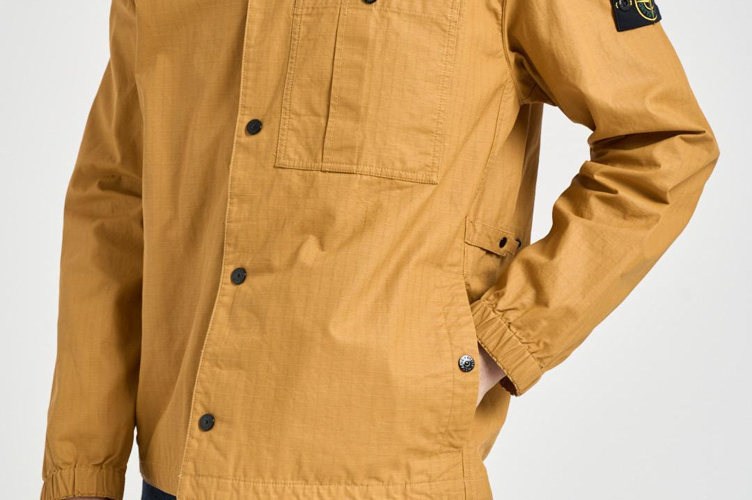 Giacca uomo stile camicia ocra 12000018 S0299V0034 STONE ISLAND 