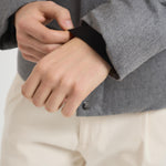 Piumino uomo trapuntato in lana grigio F09MUCX742 27795 MONTECORE 