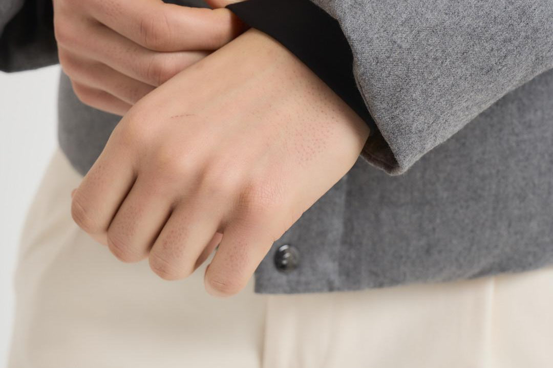 Piumino uomo trapuntato in lana grigio F09MUCX742 27795 MONTECORE 