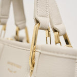 Borsa a mano donna in pelle panna EW000361 AF12036M1051 EMPORIO ARMANI 