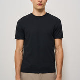 T-shirt uomo girocollo nera AU1330C 1002 ALPHA STUDIO 