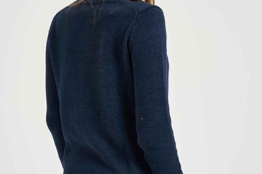 Maglia donna Bear blu 211927070 001 RALPH LAUREN 