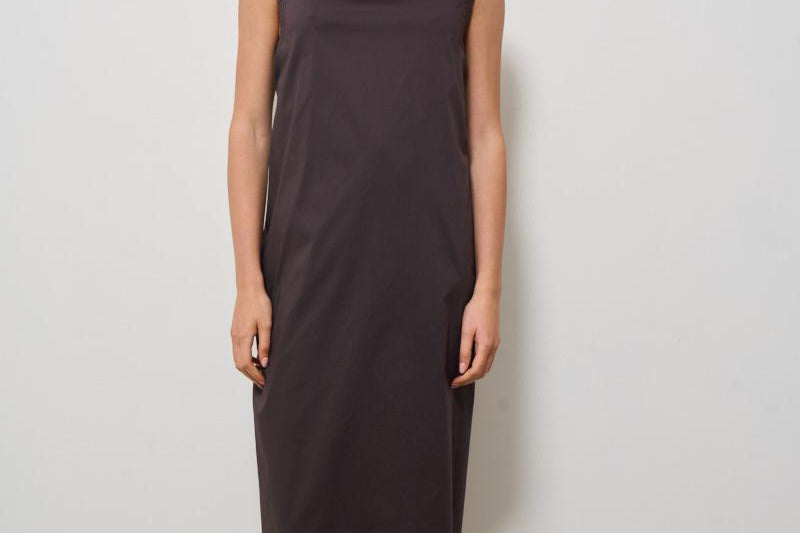 Abito donna lungo marrone L5SK35 W26 LIVIANA CONTI 