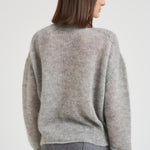 Dolcevita donna in mohair grigio chiaro L5WG58 X47 LIVIANA CONTI 