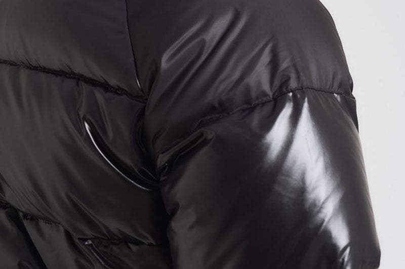 Piumino uomo in nylon lucido nero HUY015 0009 PYRENEX 