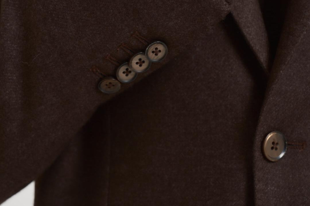 Giacca uomo monopetto in lana marrone 2884 555093 L.B.M. 