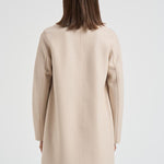 Cappotto donna monopetto panna AE1215 MLK120 HARRIS WHARF LONDON 