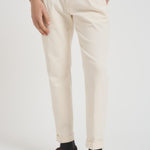Pantalone uomo dritto panna RETRO TS1620XWHITE BERWICH 