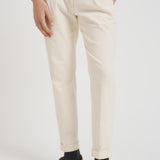 Pantalone uomo dritto panna RETRO TS1620XWHITE BERWICH 