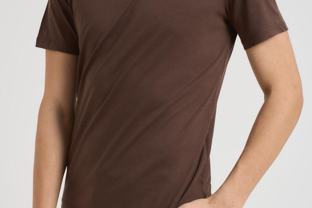 T-shirt uomo marrone SH000760 MORO ACCADEMIE TESSILI 