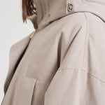 Parka donna ampio midi panna GAIL 001 MAX MARA STUDIO 
