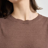T-shirt donna in maglia tortora 850304 ZA492Z3560 ZANONE 