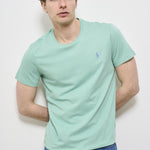 T-shirt uomo girocollo verde acqua 710671438 415 RALPH LAUREN 